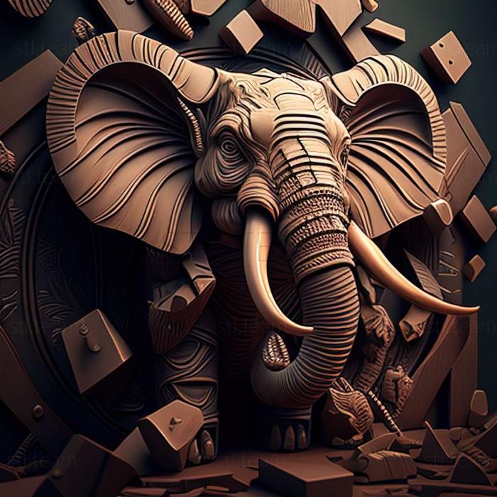 3D модель Гра TEMBO THE BADASS ELEPHANT (STL)